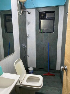 Bathroom in 3 BHK Apartment at Tharwani Rosewood Heights, Kharghar Sector 10 – for Rent