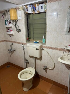 Bathroom in 2 BHK Apartment at Green Gagan, Kandivali East – for Rent