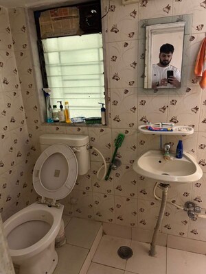 Bathroom in 2 BHK Apartment at Green Gagan, Kandivali East – for Rent