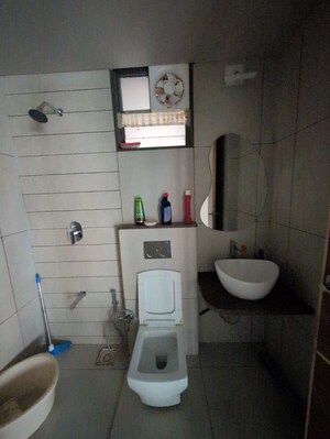 Bathroom in 4 BHK Apartment at Avirat Silver Harmony, Gota – for Rent