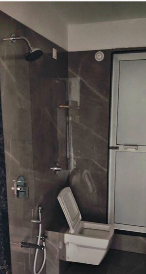 Bathroom in 2 BHK Apartment at Fornax Bhoomi Icon, Kopar Khairane – for Rent