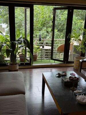 Balcony in 3 BHK Apartment at Bandra West – for Rent