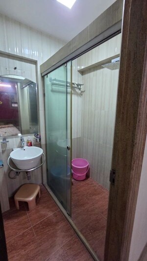 Bathroom in 3 BHK Apartment at GHP Neptune Suncity, Vikhroli West – for Rent