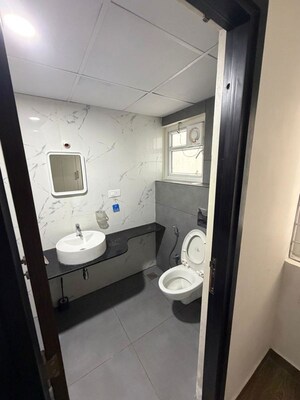 Bathroom in 2 BHK Apartment at Ambience Courtyard, Manikonda – for Rent