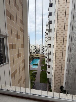 Balcony in 2 BHK Apartment at Ambience Courtyard, Manikonda – for Rent
