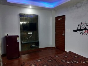 Living Room in 1 RK Independent House at Sector 14 – for Rent