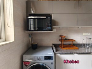 Kitchen in 3 BHK Apartment at Eskay Itus Apartment, Andheri West – for Rent