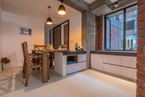 Kitchen in 1 RK Independent House at Sector 14 – for Rent