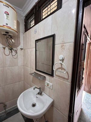 Bathroom in 3 BHK Builder Floor at Saket – for Rent