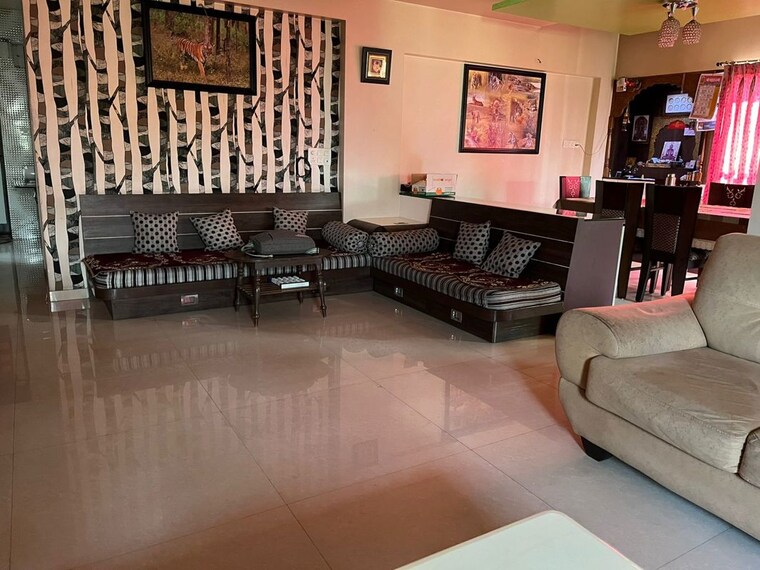 Living Room, rahul-park-d1-d2-d3-building 3 Bedroom 1355 Sq.Ft. Apartment In Warje Pune 10623200