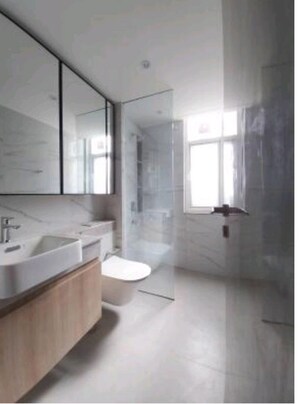 Bathroom in 4 BHK Builder Floor at DLF Club Arcade, Sector 91 – for Rent