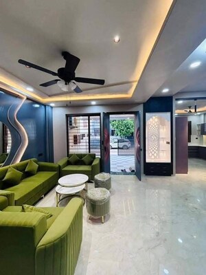 Living Room in 3 BHK Apartment at Freedom Fighters Vihar – for Rent