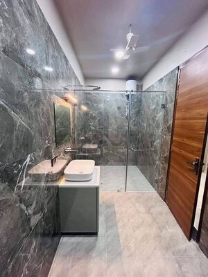 Bathroom in 3 BHK Apartment at Freedom Fighters Vihar – for Rent