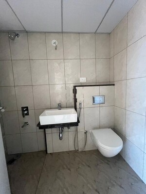 Bathroom in 3 BHK Apartment at Godrej Green Vistas, Mahalunge – for Rent