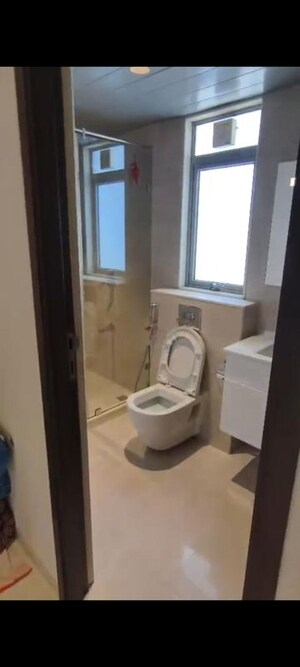 Bathroom in 2 BHK Apartment at Kasturi Apostrophe, Wakad – for Rent