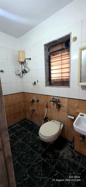 Bathroom in 1 BHK Apartment at Krishna Residency Malad West, Malad West – for Rent