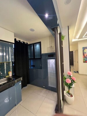 Kitchen in 2.5 BHK Apartment at JKG Palm Resort, Raj Nagar Extension – for Rent