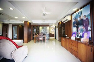 Living Room in 4 BHK Apartment at Satellite – for Sale