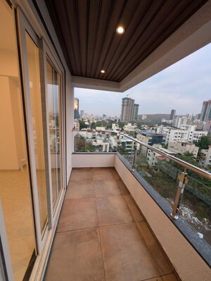Balcony in 3 BHK Apartment at Northcape Venicia, Baner – for Rent