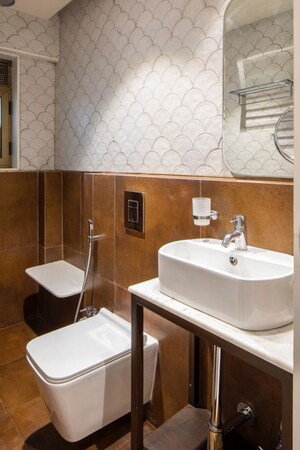 Bathroom in 3 BHK Apartment at KP Krishna Regency, Malad West – for Sale