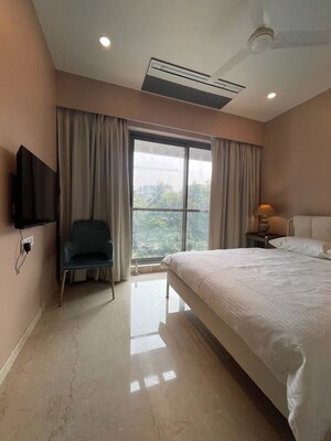 Bedroom in 3 BHK Apartment at Adani Ten BKC, Bandra East – for Rent