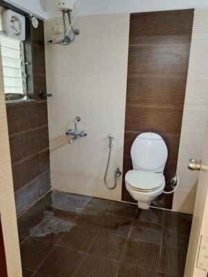 Bathroom in 3 BHK Apartment at Vishwakarma Vedant, Undri – for Rent