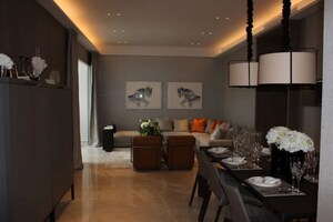 Kitchen in 3 BHK Apartment at Adani Ten BKC, Bandra East – for Rent