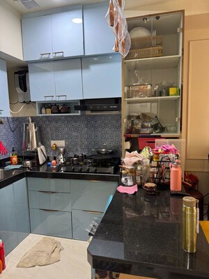 Kitchen in 1 BHK Apartment at Lodha Crown Quality Homes, Majiwada – for Rent