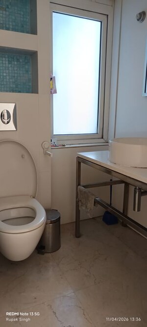 Bathroom in 3 BHK Apartment at Lodha Fiorenza, Goregaon East – for Rent
