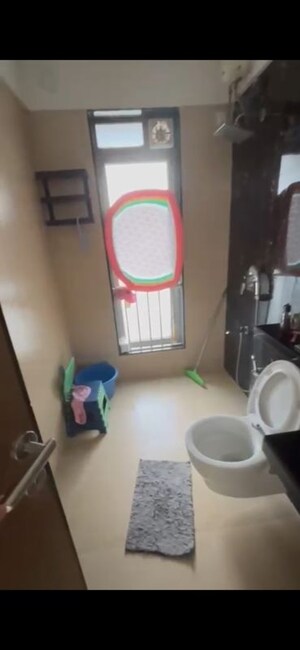 Bathroom in 2.5 BHK Apartment at The Wadhwa Anmol Fortune, Goregaon West – for Rent