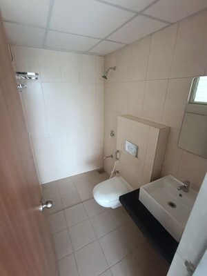Bathroom in 3 BHK Apartment at Godrej Emerald, Ghodbunder Road – for Rent