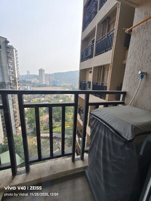 Balcony in 1 BHK Apartment at Raunak Bliss, Ghodbunder Road – for Rent