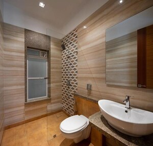 Bathroom in 2 BHK Apartment at Paradise Sai World Empire, Kharghar – for Rent