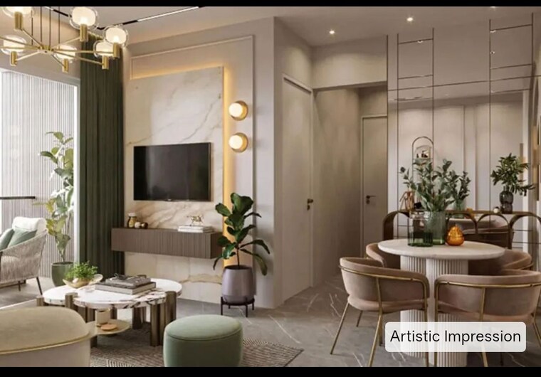 Living Room, raheja-atlantis 3 Bedroom 1361 Sq.Ft. Apartment In Juinagar Navi Mumbai 10624429