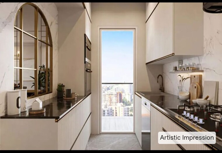 Kitchen, raheja-atlantis 4 Bedroom 2035 Sq.Ft. Apartment In Juinagar Navi Mumbai 10624460
