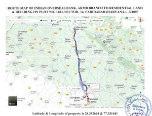 Villa – Map Location View at Sector 14 - for Sale