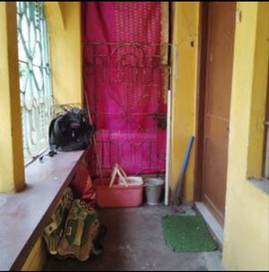 Balcony in 1 BHK Builder Floor at Sarsuna – for Rent