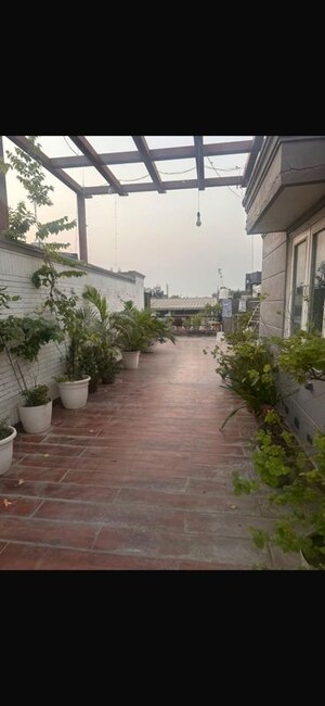 Terrace in 4 BHK Builder Floor at Greater Kailash I – for Rent