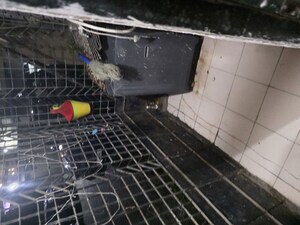 Kitchen in 1 RK Apartment at Koteshwar Palace, Andheri East – for Rent