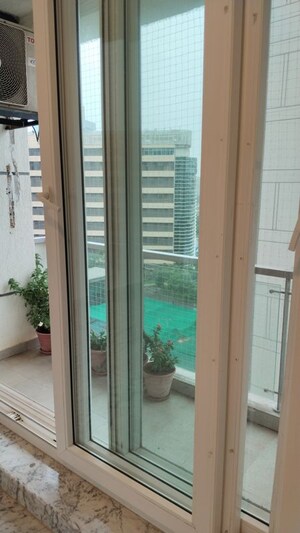 Balcony in 4 BHK Apartment at Sumer Trinity Towers, Prabhadevi – for Rent