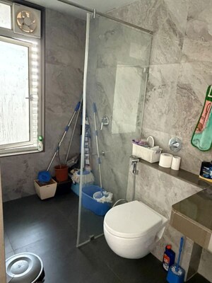 Bathroom in 3 BHK Apartment at Bhandari 43 Privet Drive, Balewadi – for Rent