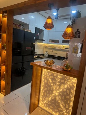 Kitchen in 3 BHK Apartment at Cristal Avenue, Baner – for Rent