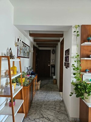 Balcony in 3 BHK Apartment at Sumer Trinity Towers, Prabhadevi – for Rent