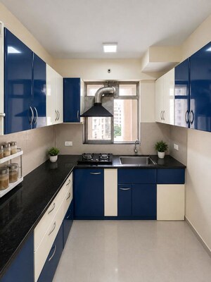 Kitchen in 2 BHK Apartment at Bluebell Apartments, Thane West – for Rent