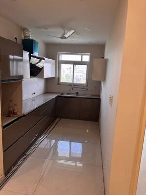 Kitchen in 3 BHK Builder Floor at Prem Satyam Swastik Apartment, Patiala Road – for Rent