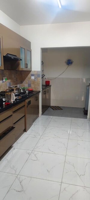 Kitchen in 3 BHK Apartment at Cubbon Terraces, Infantry Road – for Rent