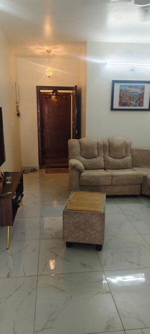 Living Room in 3 BHK Apartment at Cubbon Terraces, Infantry Road – for Rent