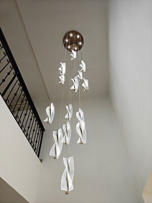 Staircase in 5 BHK Villa at Emaar Marbella, Sector 66 – for Rent
