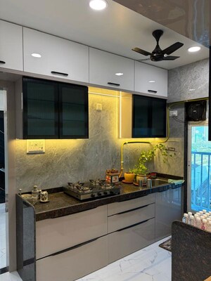 Kitchen in 1 BHK Apartment at Sanghvi Boulevard 97 Prism, Malad East – for Rent
