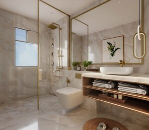 Attached Bathroom in 4 BHK Apartment at Beach Apartment, Versova – for Sale